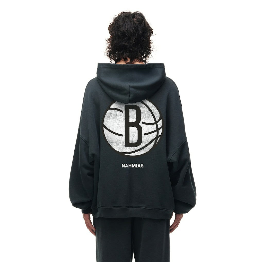 Brooklyn Nets Unisex Miracle Academy x NBA Collection Vintage Sunfade Hoodie - Heather Black shop