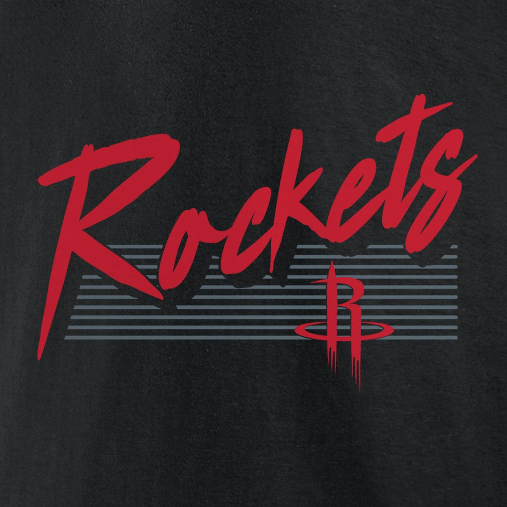 Houston Rockets Color Block Slant Quick Strike T-Shirt - Black sale