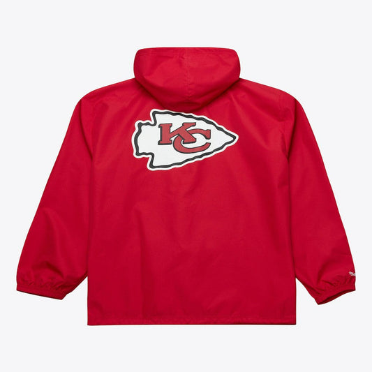 Kansas City Chiefs Coaches Full-Snap Hooded Windbreaker Jacket - Red cheap