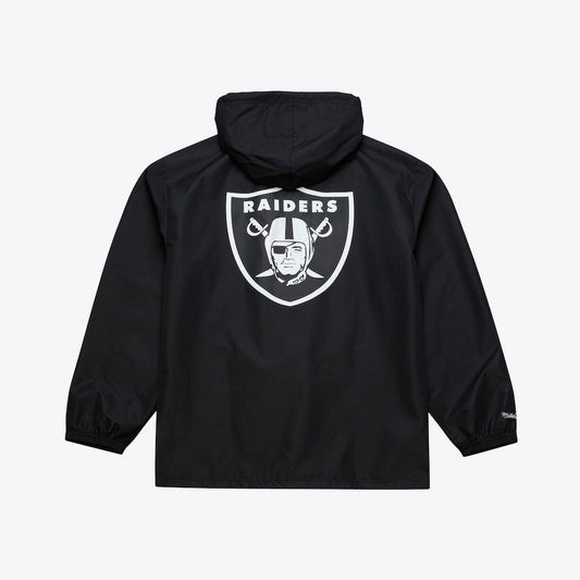 Las Vegas Raiders Coaches Full-Snap Hooded Windbreaker Jacket - Black for sale