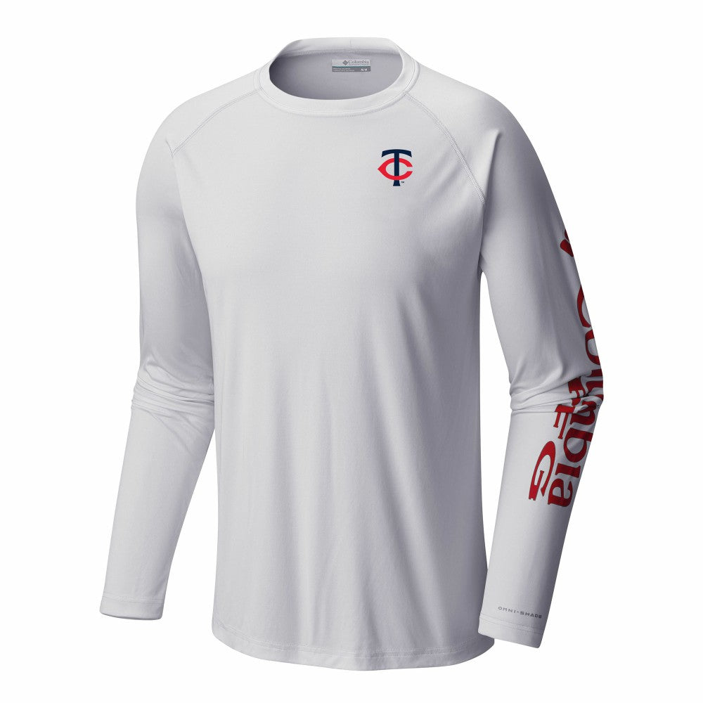 Minnesota Twins Terminal Tackle Long Sleeve Shirt - White | Columbia