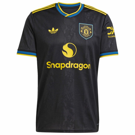 Manchester United 2025/26 Third Replica Custom Jersey - Black | Adidas cheap