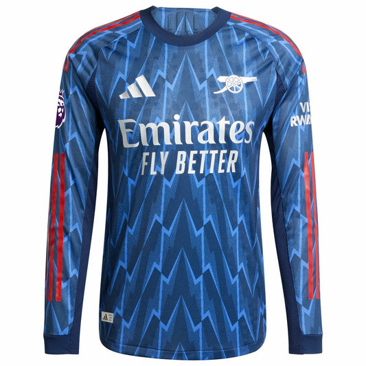 Bukayo Saka Arsenal 2025/26 Away Long Sleeve Player Jersey - Blue | Adidas for sale