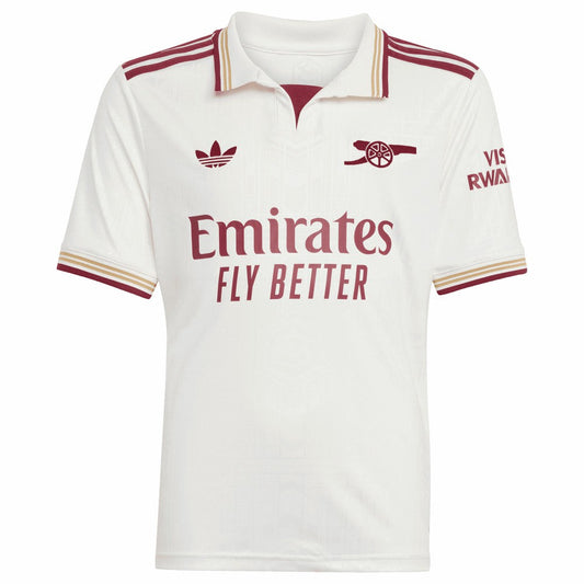 Bukayo Saka Arsenal Youth 2025/26 Third Replica Player Jersey - White | Adidas sale