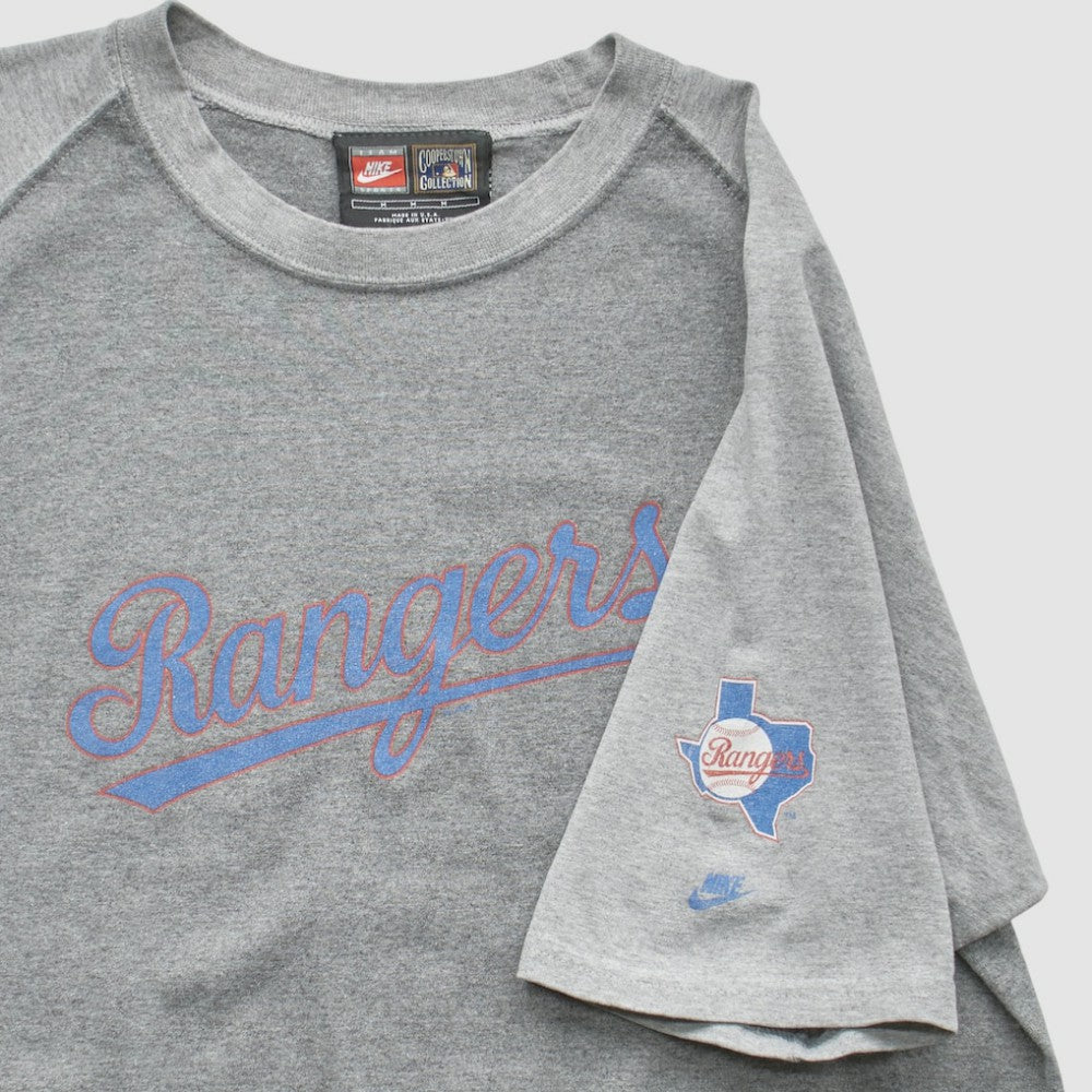 Texas Rangers 2000s T-Shirt - Gray Vintage | Nike