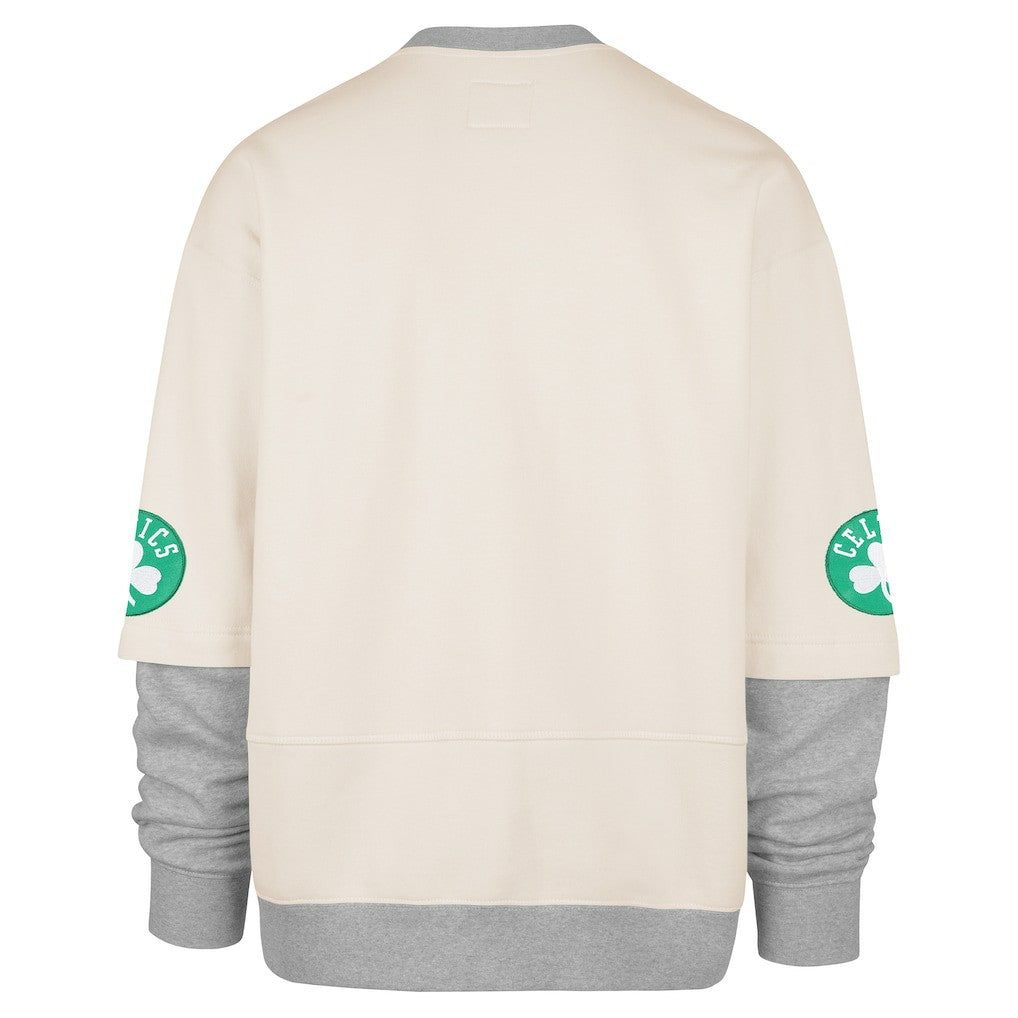 Boston Celtics '47 Crossover Collection Trifecta Double Layered Fleece Sweatshirt - Cream | 47 brand cheap