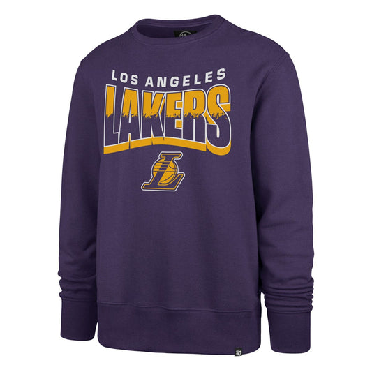 Los Angeles Lakers '47 Unisex Brush By Headline Crewneck Sweatshirt - Purple | 47 brand on sale