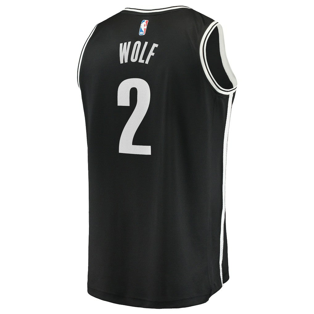 Daniel Wolf Brooklyn Nets Fast Break Replica Jersey - Black - Icon Edition | Fanatics online