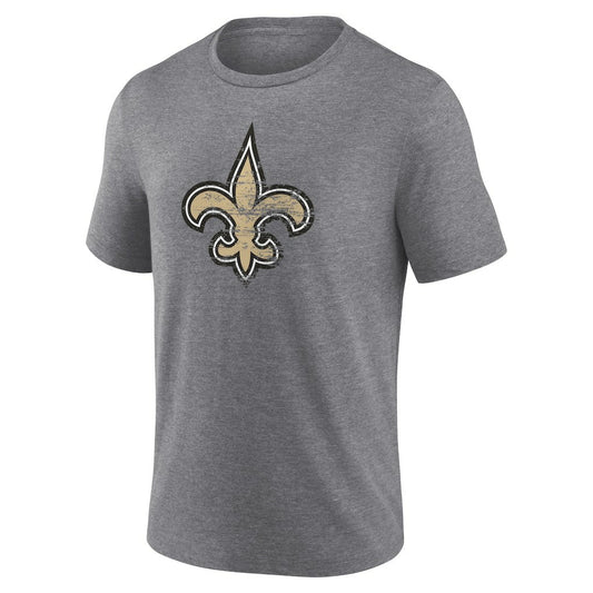 New Orleans Saints Heritage Custom Name & Number Tri-Blend T-Shirt - Gray sale