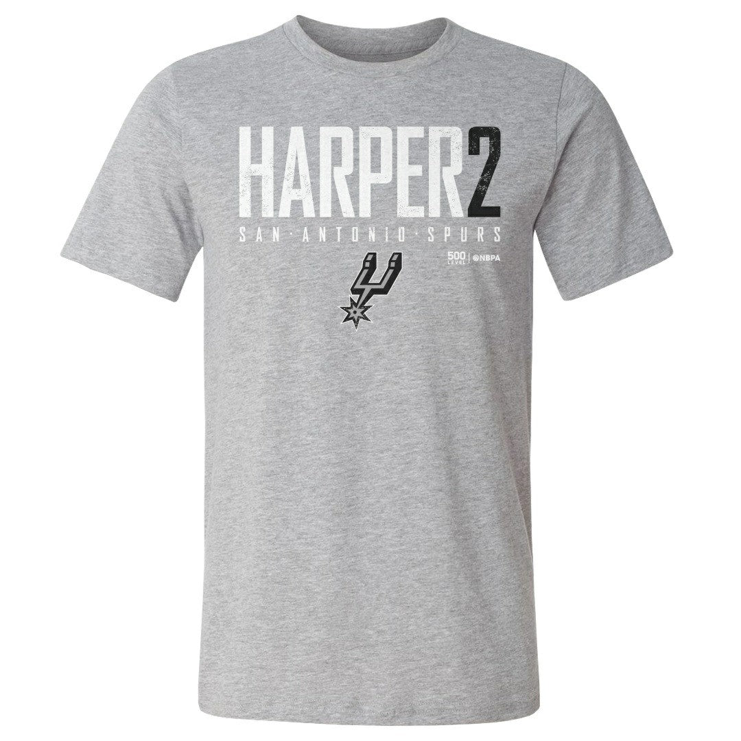 Dylan Harper San Antonio Spurs 500 Level Elite T-Shirt - Heather Gray outlet