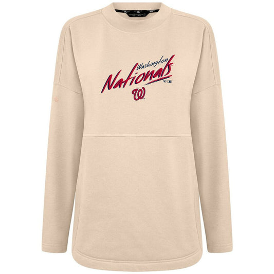 Washington Nationals Levelwear Women's Oversized Beaudry Sizzle Top - Khaki