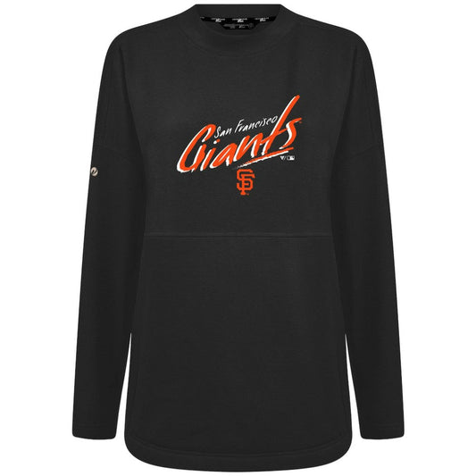 San Francisco Giants Levelwear Women's Oversized Beaudry Sizzle Top - Black