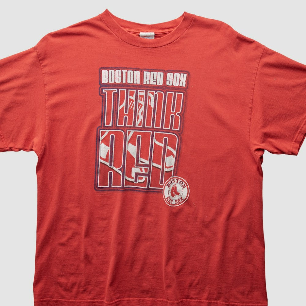 Boston Red Sox 2000s T-Shirt - Red Vintage