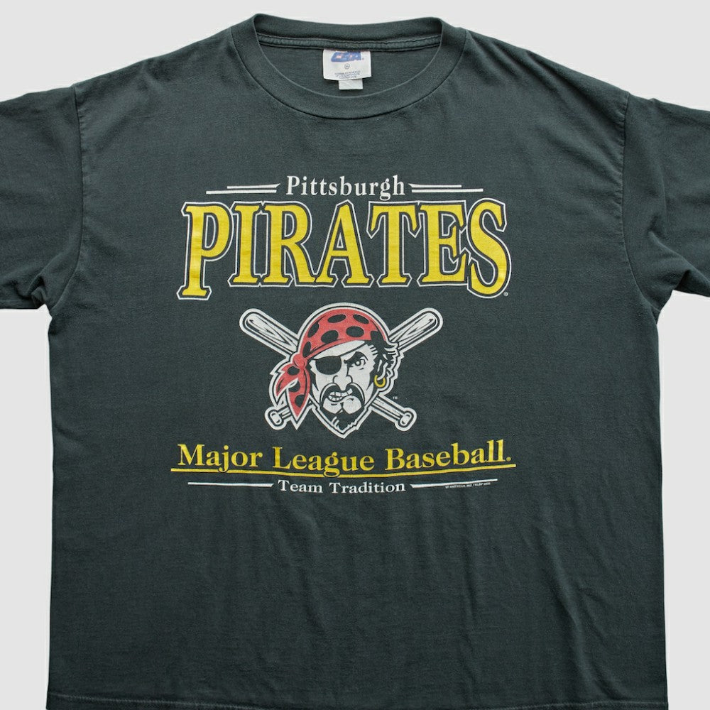 Pittsburgh Pirates CSA 2000 T-Shirt - Black Vintage