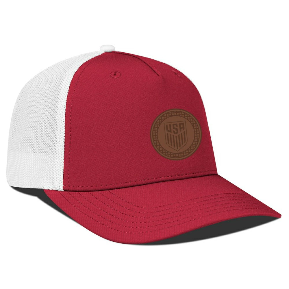 USMNT Levelwear Signal Periscope Adjustable Trucker Hat - Red/White online