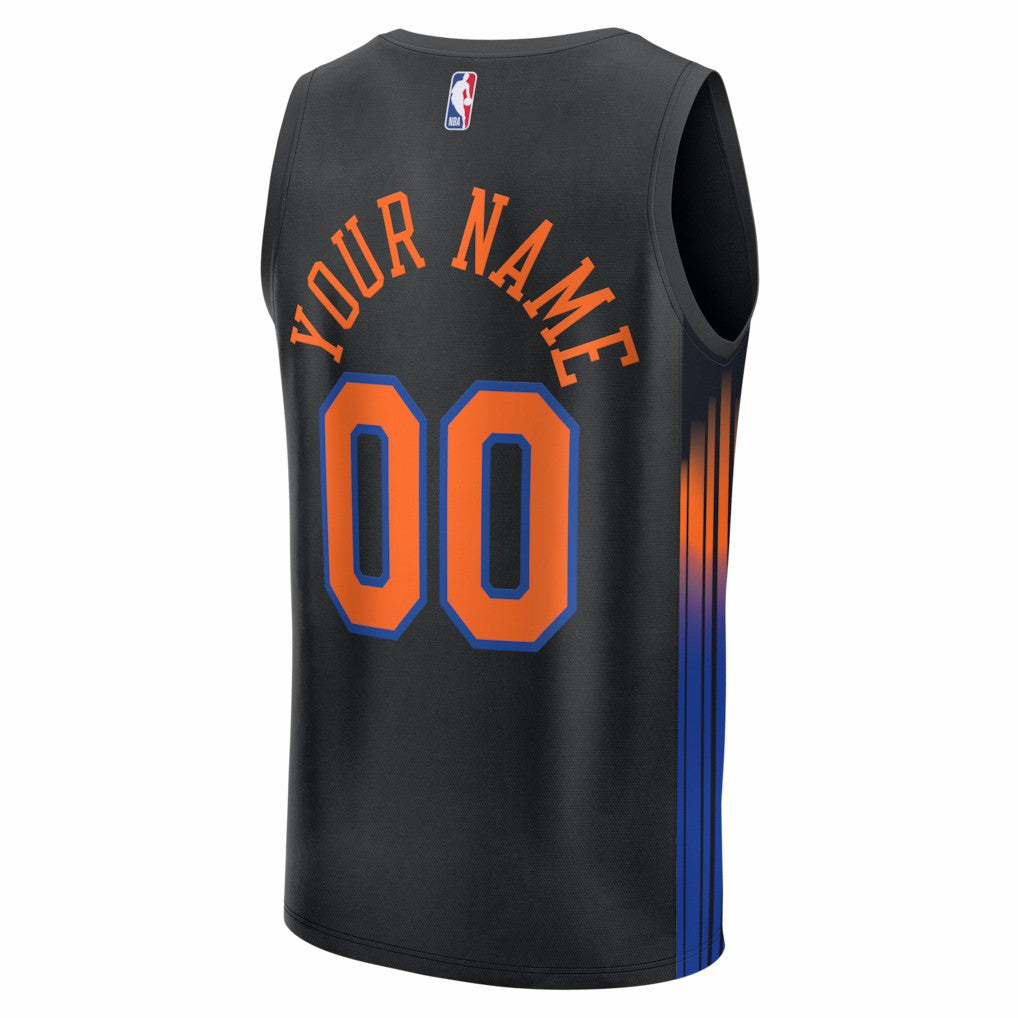 New York Knicks Youth Fastbreak Custom Jersey - Statement Edition - Black | Fanatics discount