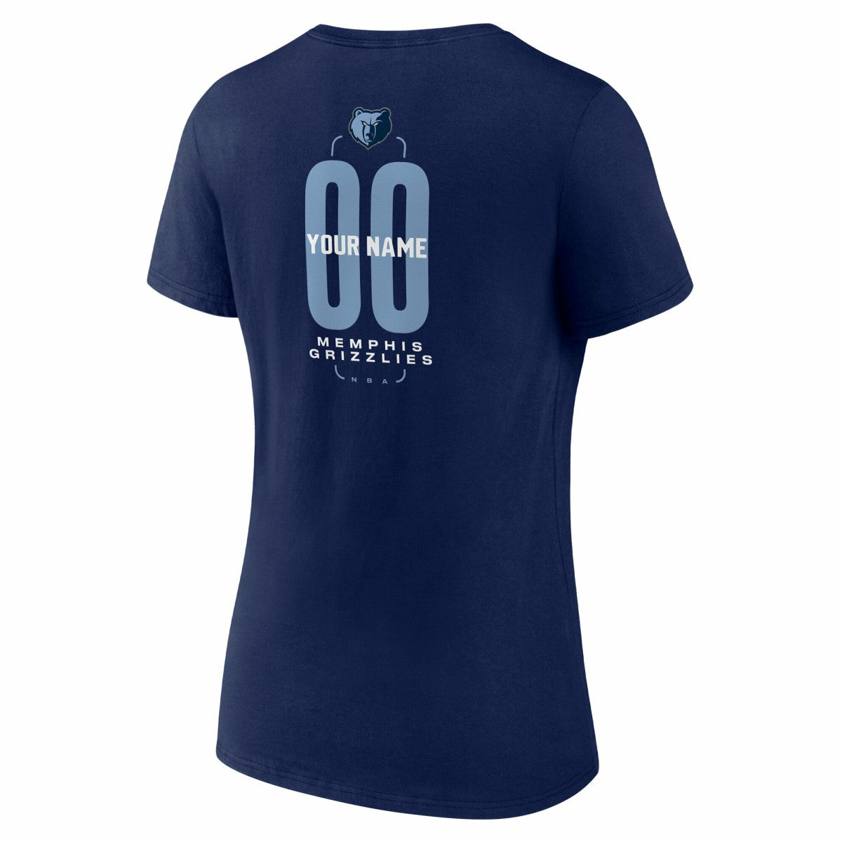 Memphis Grizzlies Women's Center Court Name & Number Custom V-Neck T-Shirt - Navy sale