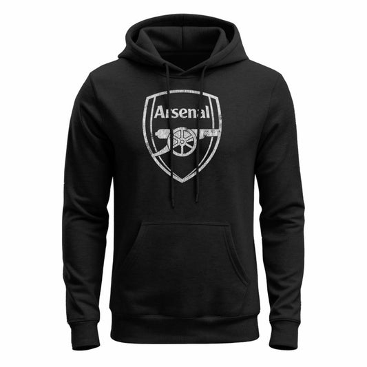 Arsenal 1863FC Mono Badge Fleece Hoodie - Black cheap