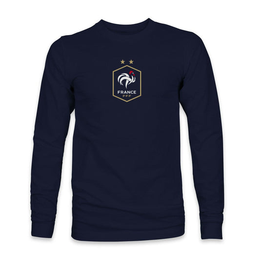 France National Team 1863FC Color Badge Long Sleeve T-Shirt - Navy sale