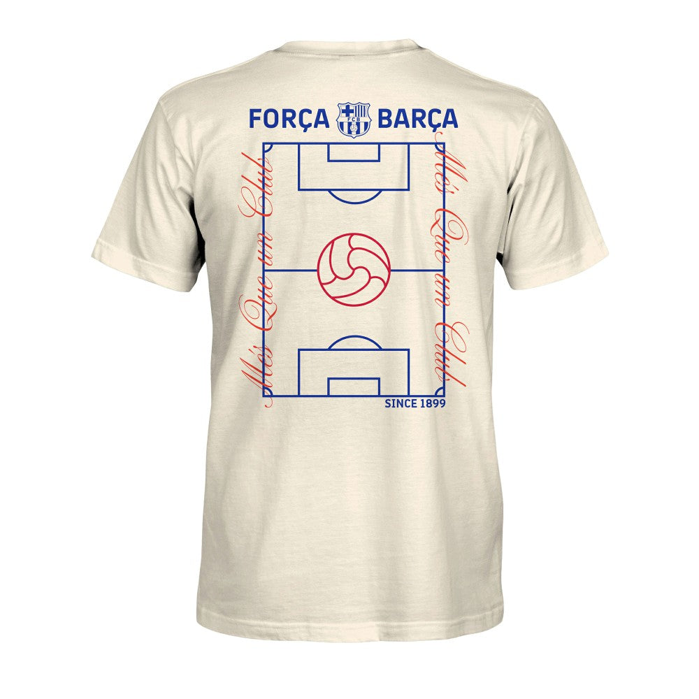 Barcelona 1863FC Own the Pitch Heavyweight T-Shirt - Cream shop