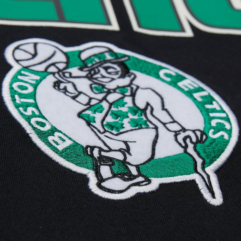 Boston Celtics Hardwood Classics Throw It Back Premium T-Shirt - Black | Mitchell & Ness cheap