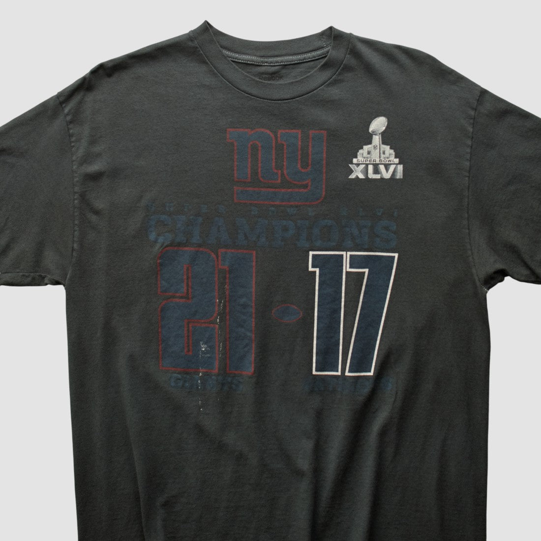 Superbowl XLVI 2012 T-shirt - Charcoal Vintage online