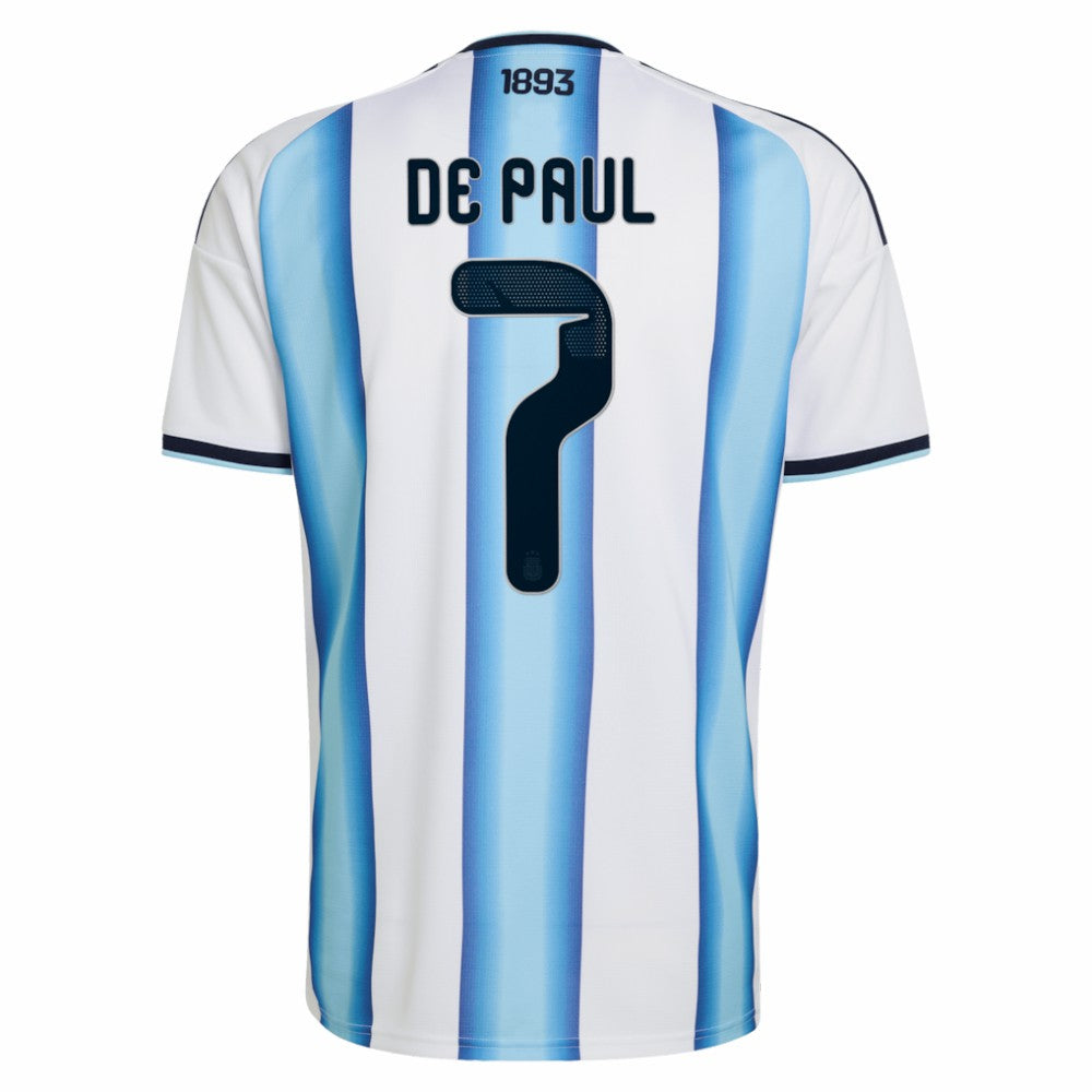 Rodrigo De Paul Argentina National Team 2026 Home Replica Jersey - White | Adidas discount