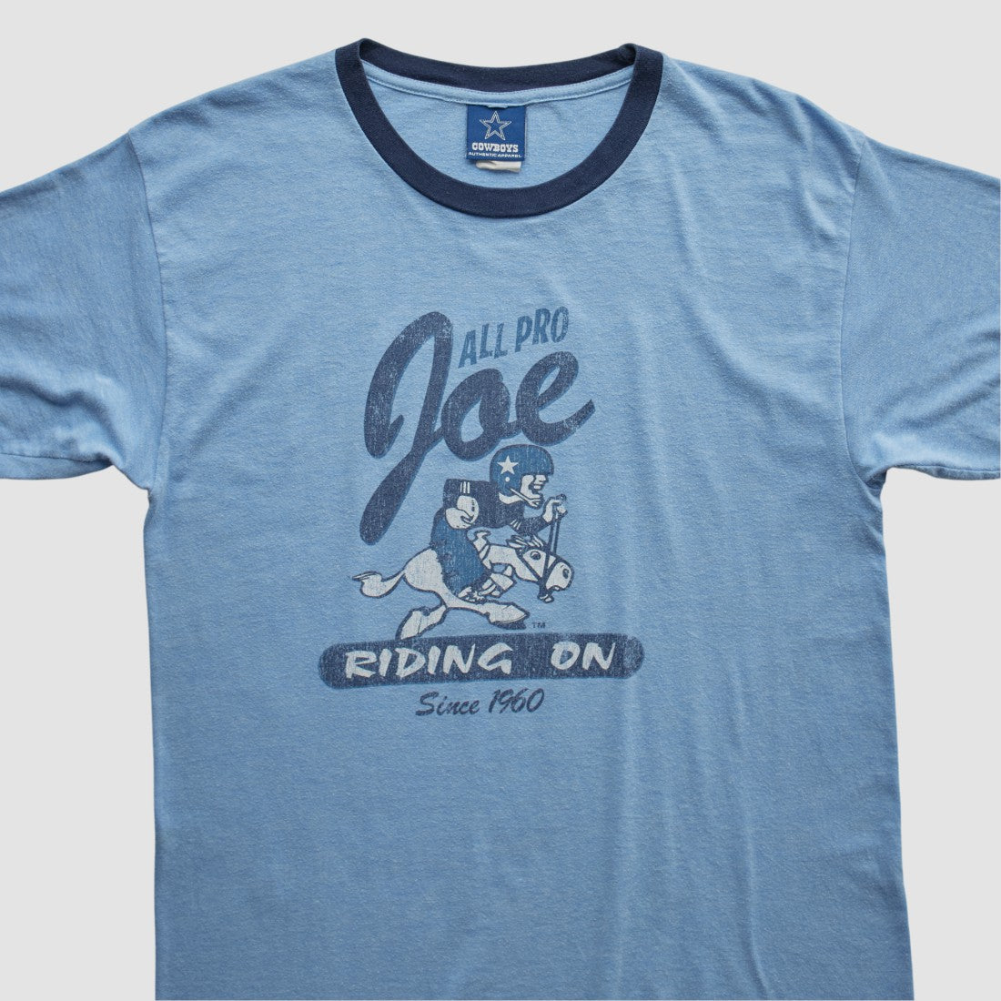 Dallas Cowboys Authentic Apparel 2000s T-shirt - Light Blue Vintage for sale