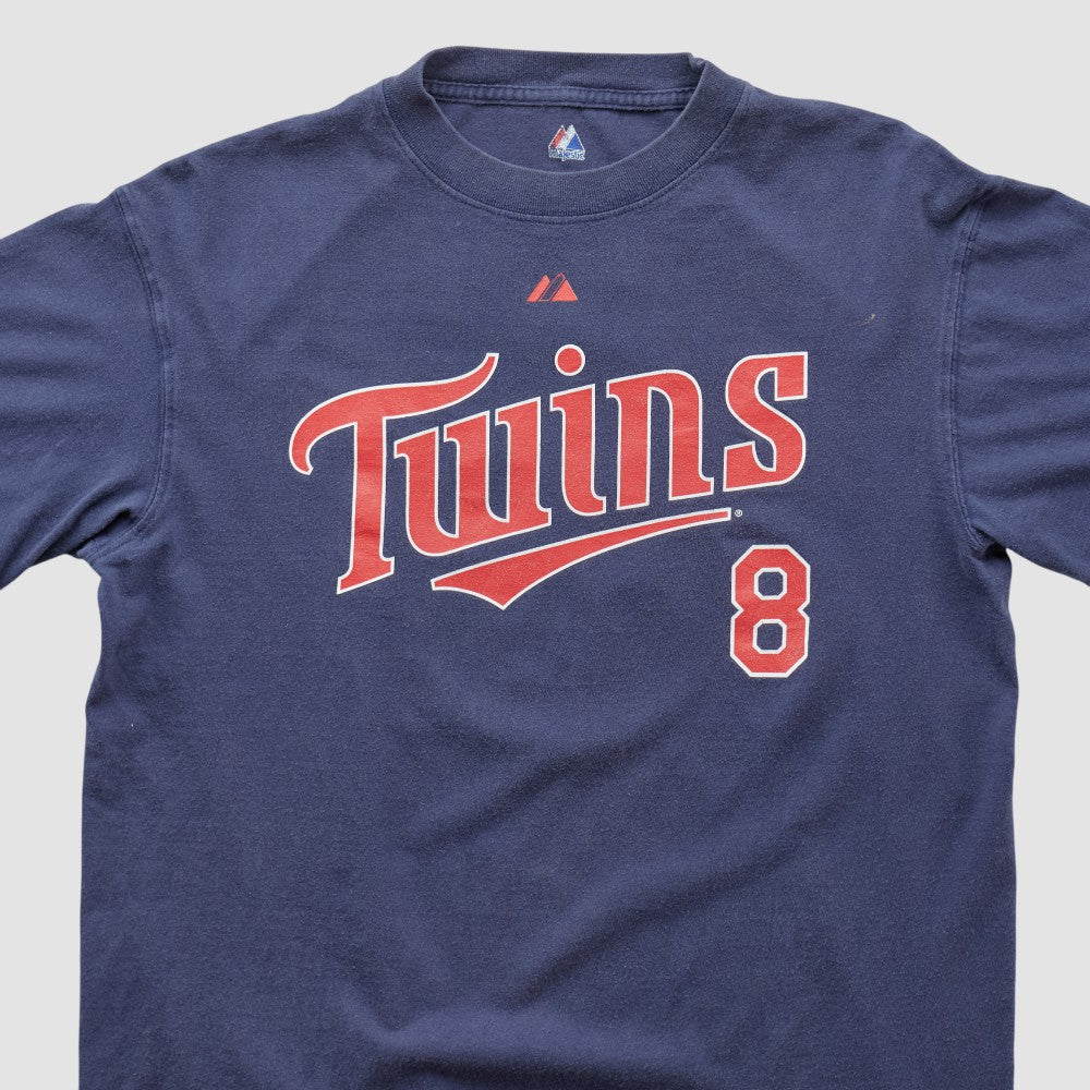 Minnesota Twins Majestic 2000s T-shirt - Navy Vintage