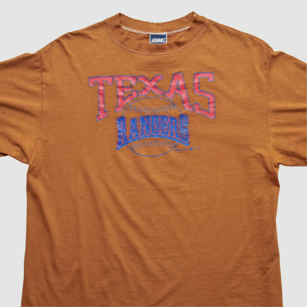 Texas Rangers Bike 90s T-shirt - Orange Vintage