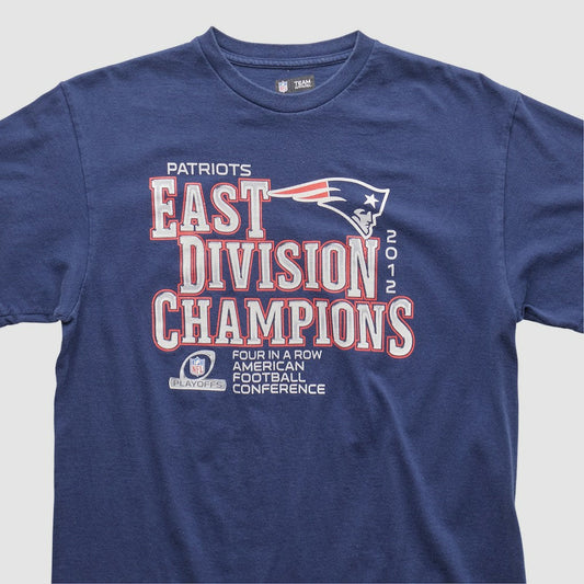 New England Patriots NFL 2012 T-shirt - Navy Vintage cheap