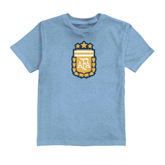 Lionel Messi Argentina National Team Vive La Fete Youth Player Name & Number Color Badge T-Shirt - Light Blue on sale
