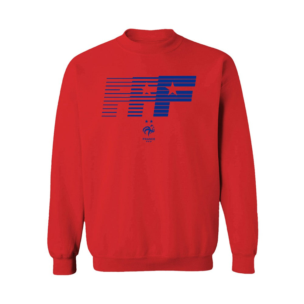 France National Team Vive La Fete Women's FFF Logo Sweatshirt - Red cheap