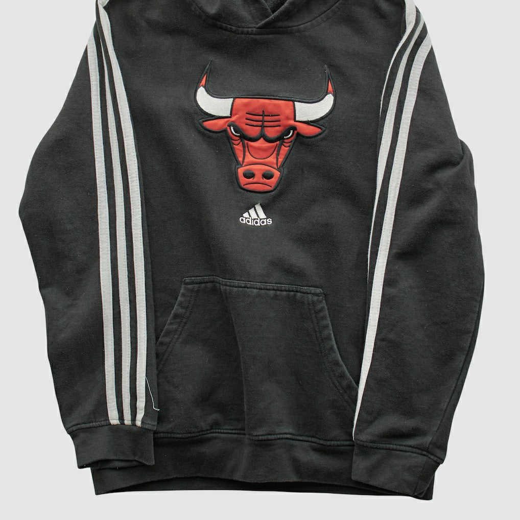 Chicago Bulls 2010s Hooded Sweatshirt - Black Vintage | Adidas outlet