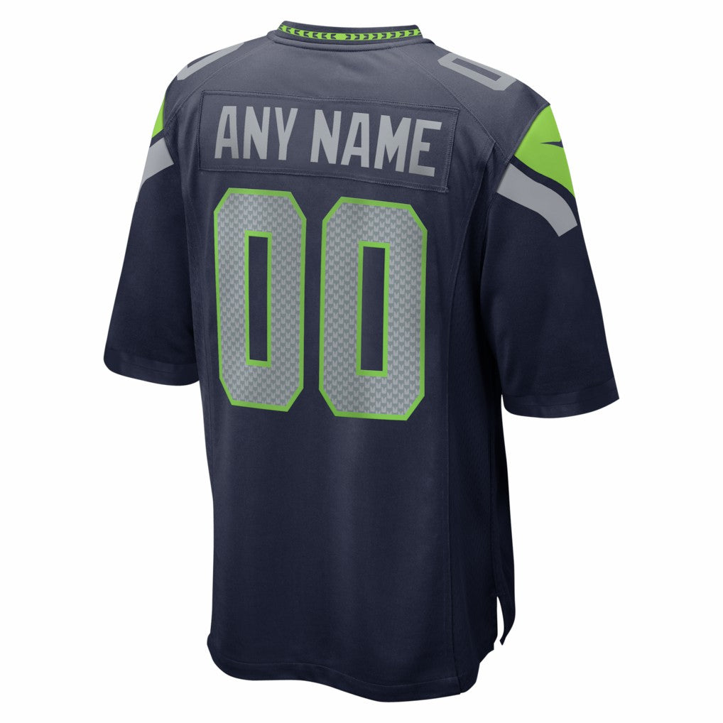 Seattle Seahawks Super Bowl LX Patch Custom Game Jersey - College Navy | Nike for sale