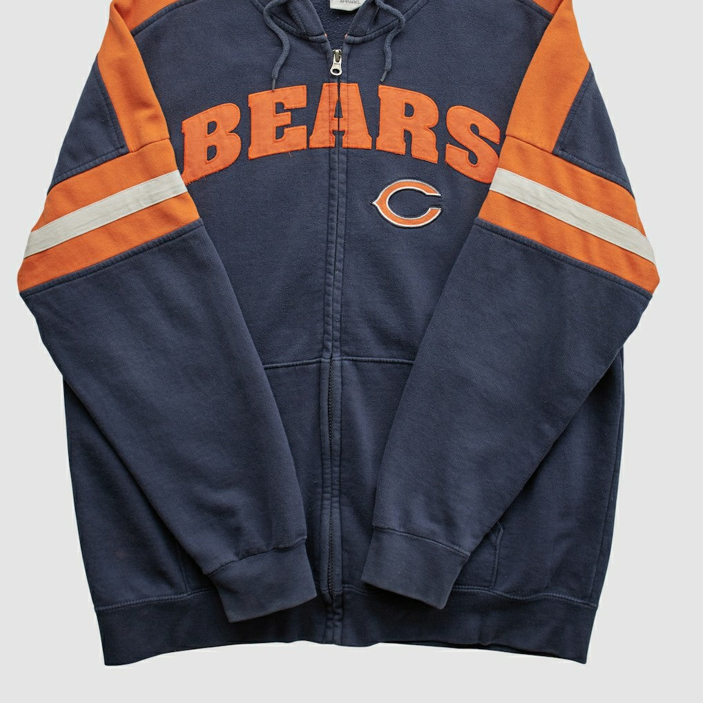 Chicago Bears NFL 2010s Hooded Full Zip Sweatshirt - Navy Vintage cheap