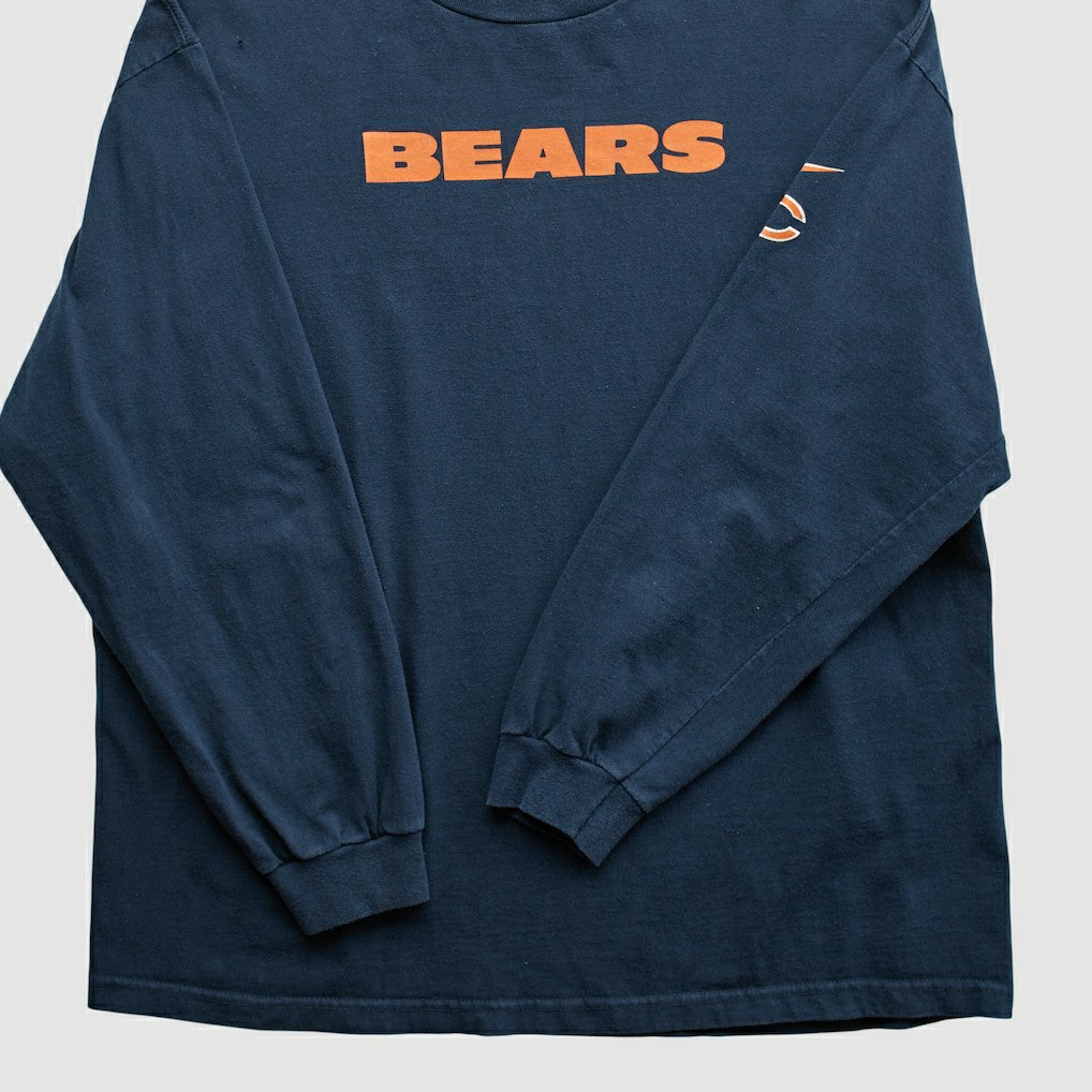 Chicago Bears NFL 2000s Long Sleeve T-shirt - Navy Vintage sale