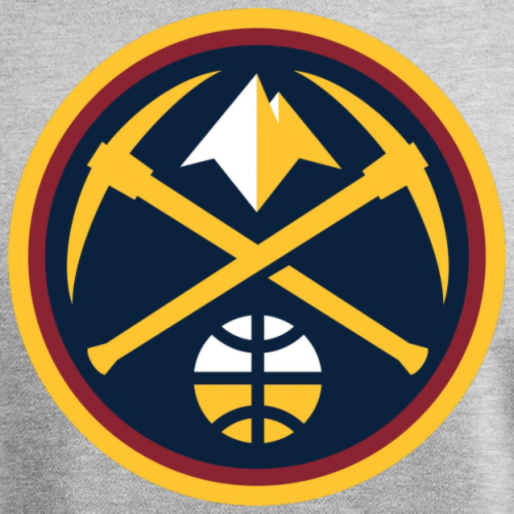 Denver Nuggets Primary Logo Sweatshirt sale - Heathered Gray cheap