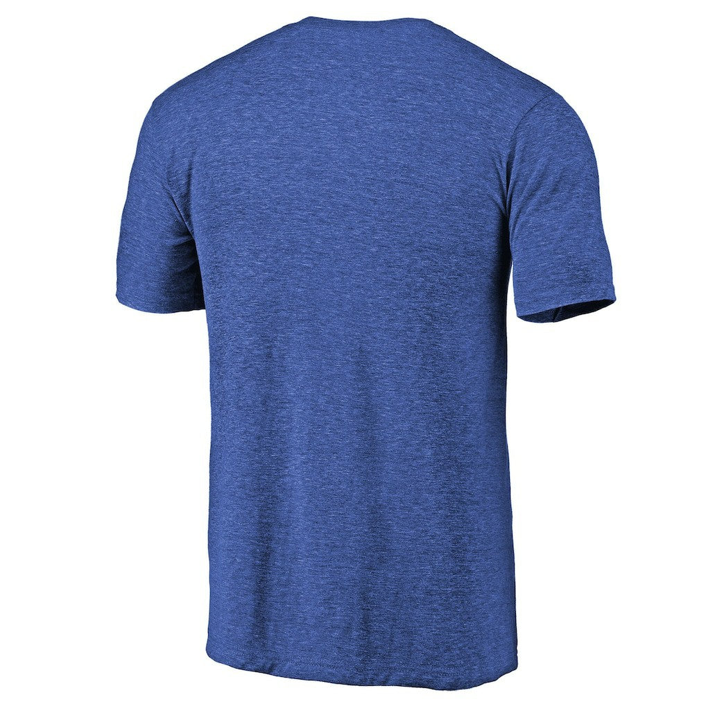 Dallas Mavericks Distressed Team Logo Tri-Blend T-Shirt sale - Heather Royal discount