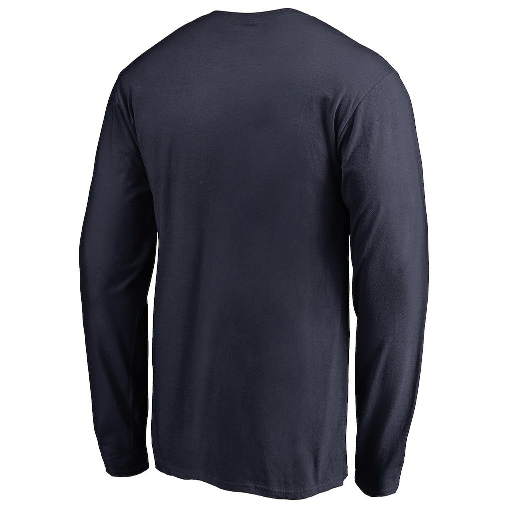 Denver Nuggets Splatter Logo Long Sleeve T-Shirt sale - Navy sale