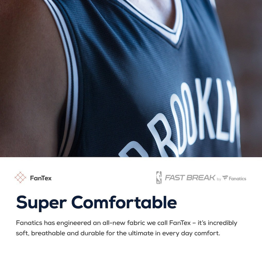 Brooklyn Nets Youth Fast Break Custom Replica Jersey Black - Icon Edition | Fanatics on sale