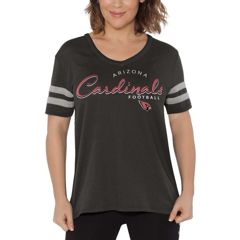 Arizona Cardinals Touch Women's Triple Play V-Neck T-Shirt - Black on sale