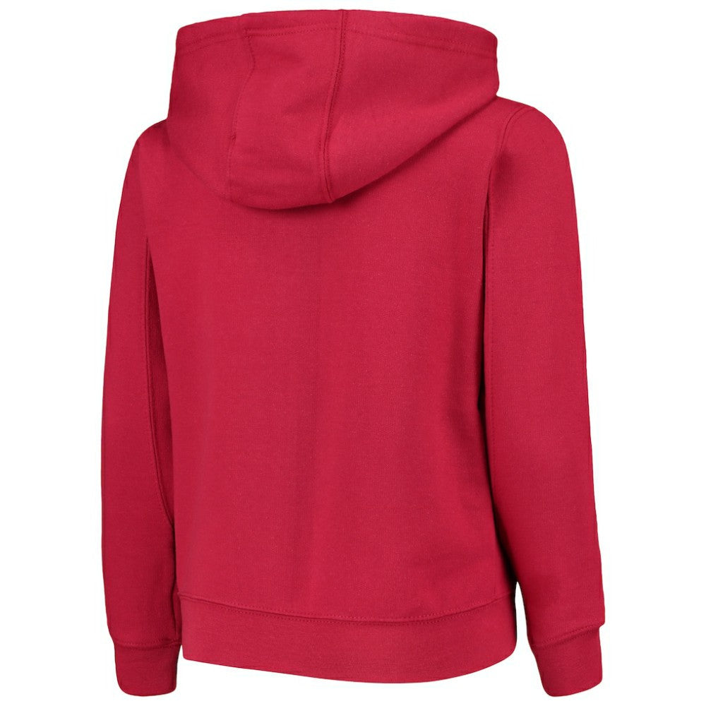 Washington Nationals Youth Team Color Wordmark Full-Zip Hoodie - Red