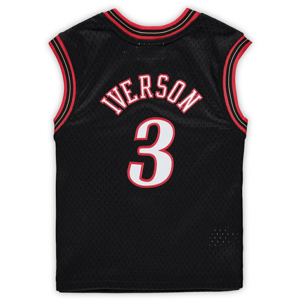 Allen Iverson Philadelphia 76ers Preschool 2000-2001 Hardwood Classics Throwback Team Jersey - Black | Mitchell & Ness outlet