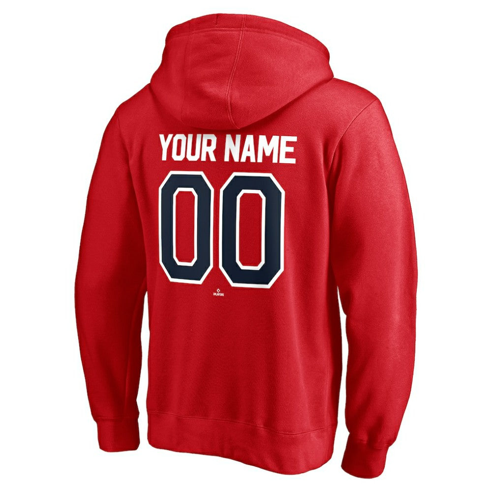 Washington Nationals Personalized Winning Streak Name & Number Pullover Hoodie - Red