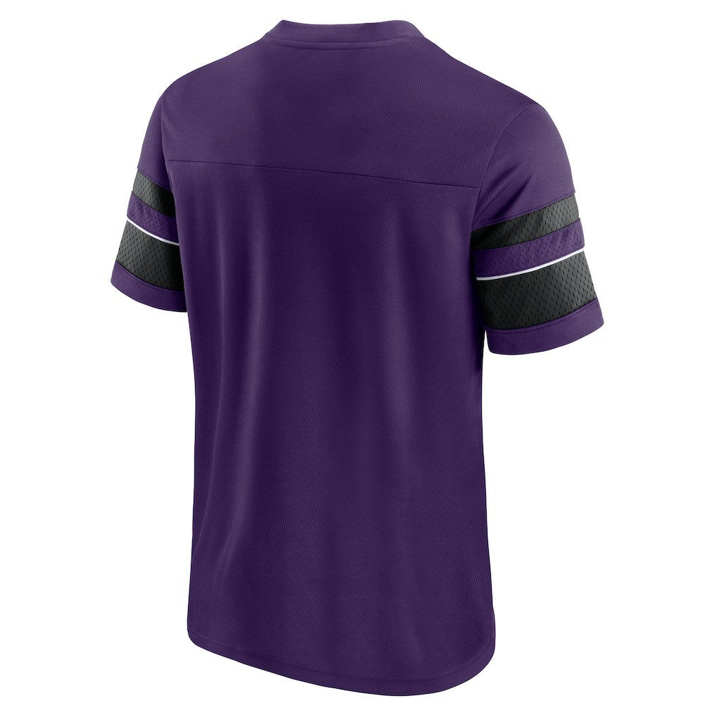 Baltimore Ravens Textured Hashmark V-Neck T-Shirt - Purple for sale