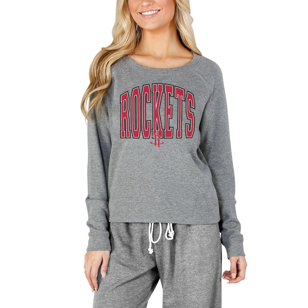 Houston Rockets Concepts Sport Women's Mainstream Terry Long Sleeve Top - Gray outlet