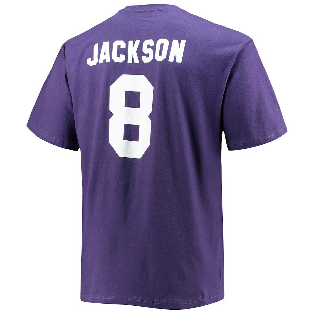 Lamar Jackson Baltimore Ravens Big & Tall Player Name & Number T-Shirt - Purple sale