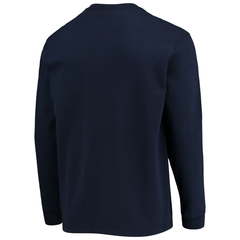 Chicago Bears Dunbrooke Logo Maverick Thermal Henley Long Sleeve T-Shirt - Navy for sale