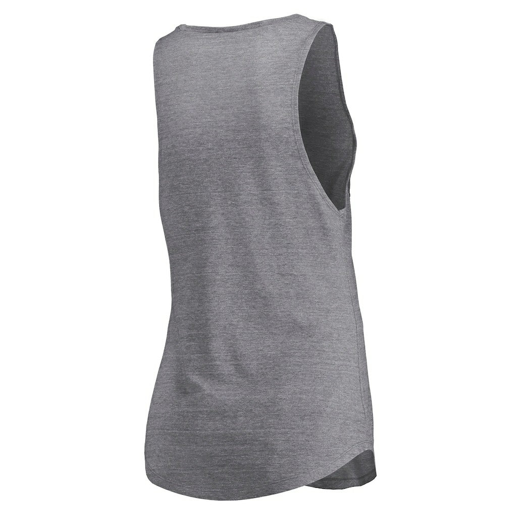 Brooklyn Nets Women's Quality Time Open Scoop Neck Tri-Blend Tank Top - Heathered Gray | Fanatics outlet